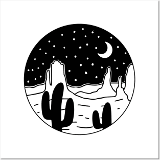 Nature Desert Cosmic Night Posters and Art